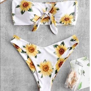 Brand new Sunflower patterned bathing suit